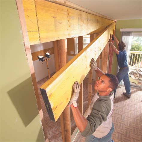 removing a stud from load bearing wall